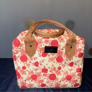 Lucky Brand lunch kit tote bag w/ Red Roses flowers